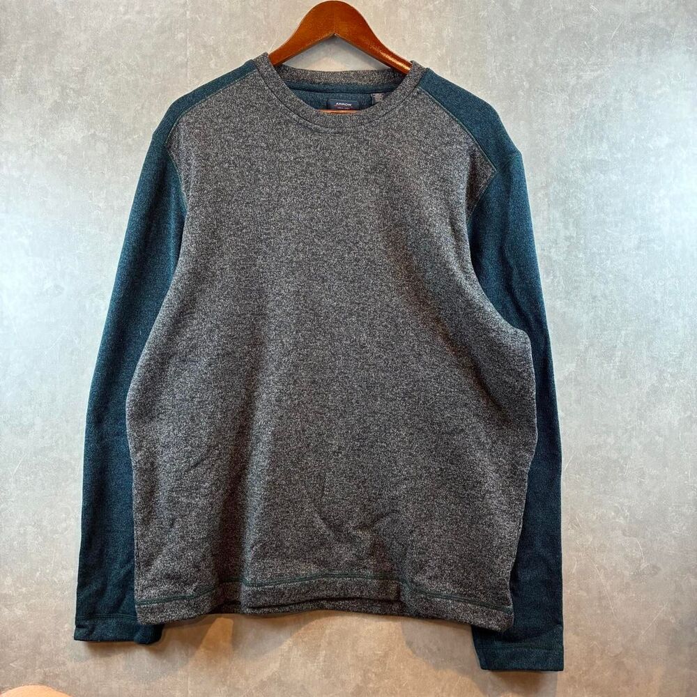 Arrow Men's Grey and Blue Sweatshirt